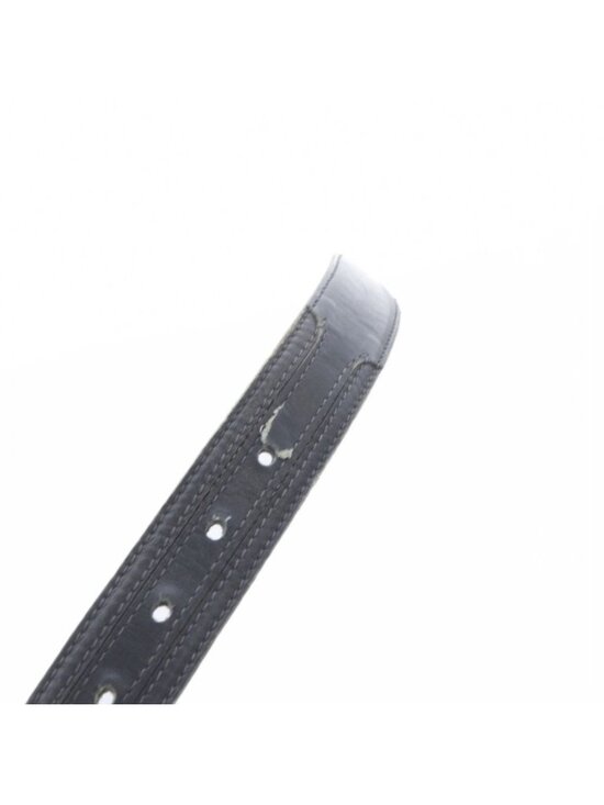 Gucci Belt Signature Logo Leather 70 28 Navy Gold